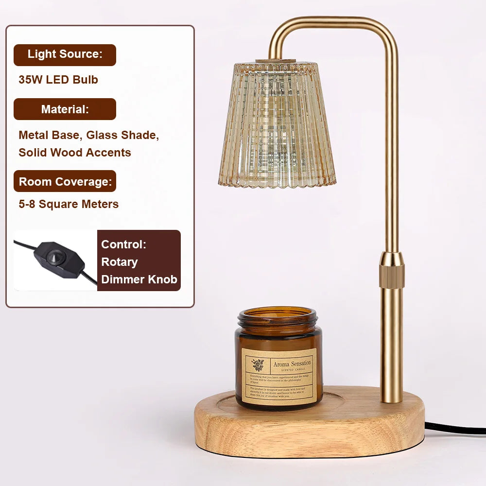 35W Dimmable Candle Warmer Lamp | Adjustable Height & Gift