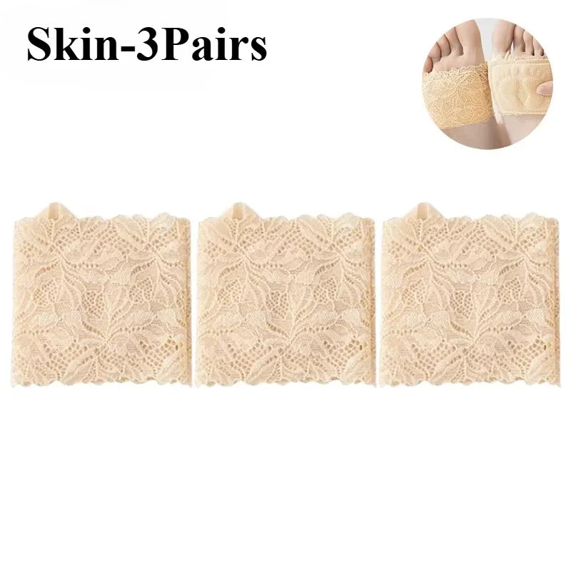 Women's Non-Slip Invisible Half Sole Socks for High Heels