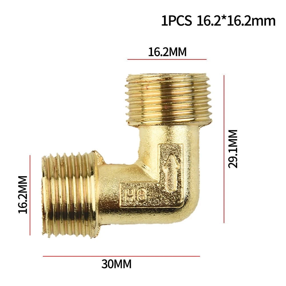 Air Compressor Fittings Brass 90 Degree Male Thread Check Valve Elbow