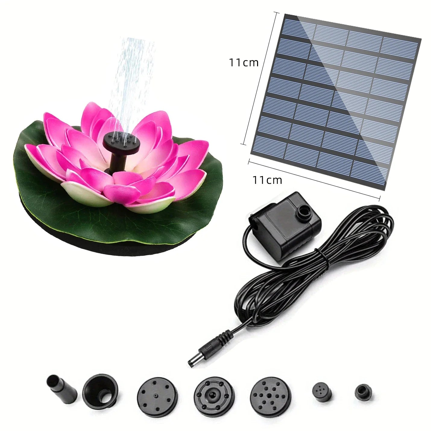 AISITIN Mini Lotus Solar Water Fountain – Garden & Bird Bath