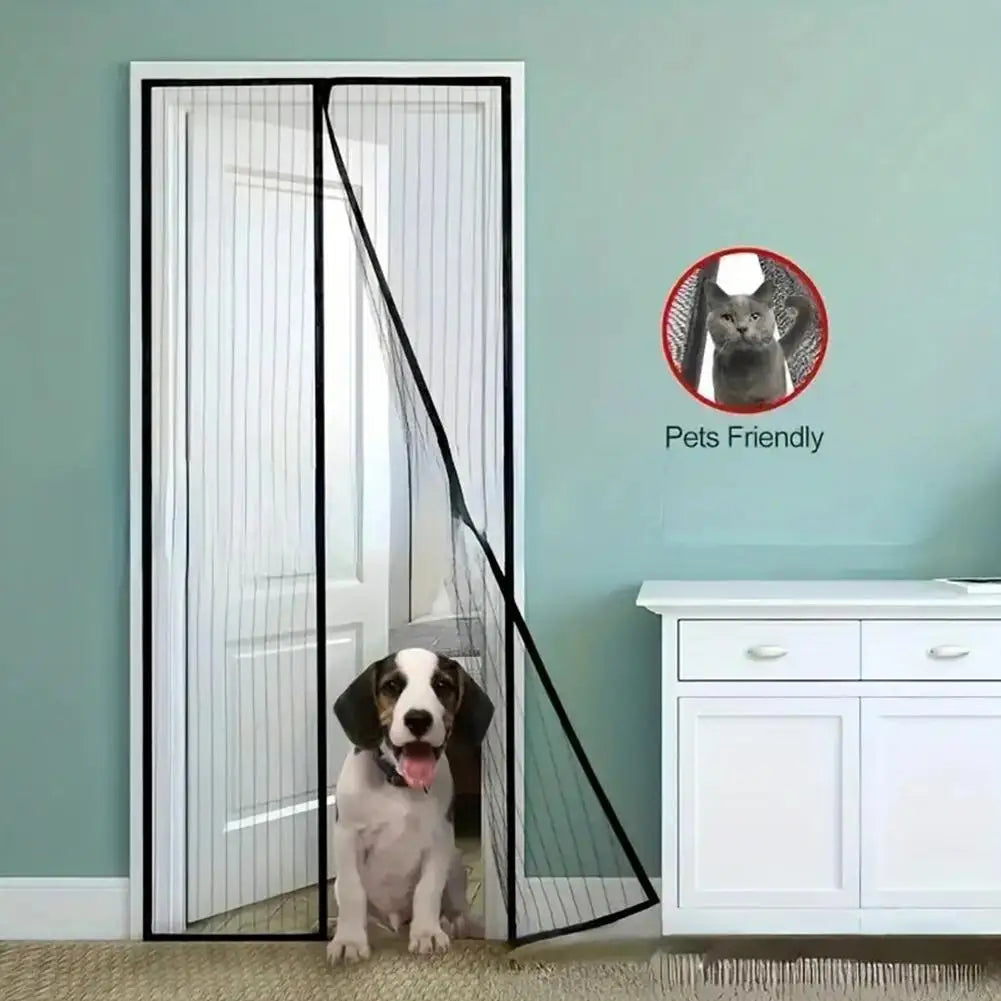 Magnetic Screen Door Mesh Curtain – Auto-Close Insect & Fly Screen