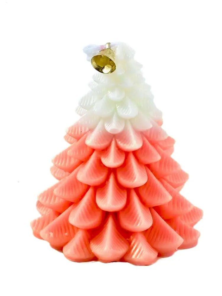Christmas Tree Soy Wax Candle | Handmade Aromatherapy Holiday Gift Decorative Soy Candle Peaceful Pleasures Health and Wellness C China Mainland