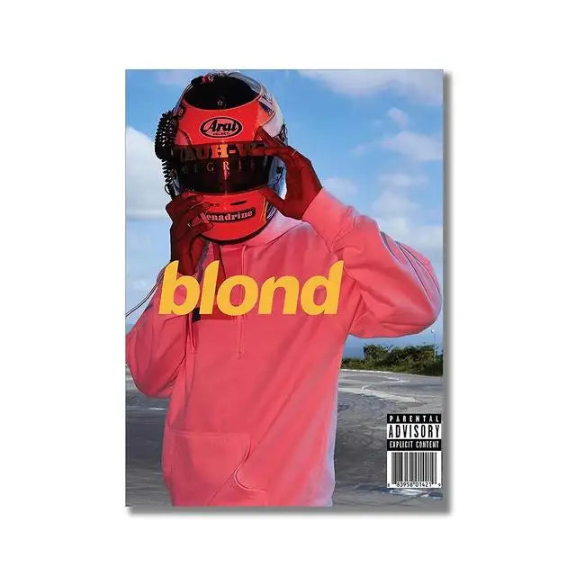 Frank Ocean Blond Album Canvas Poster | Retro Music Wall Art