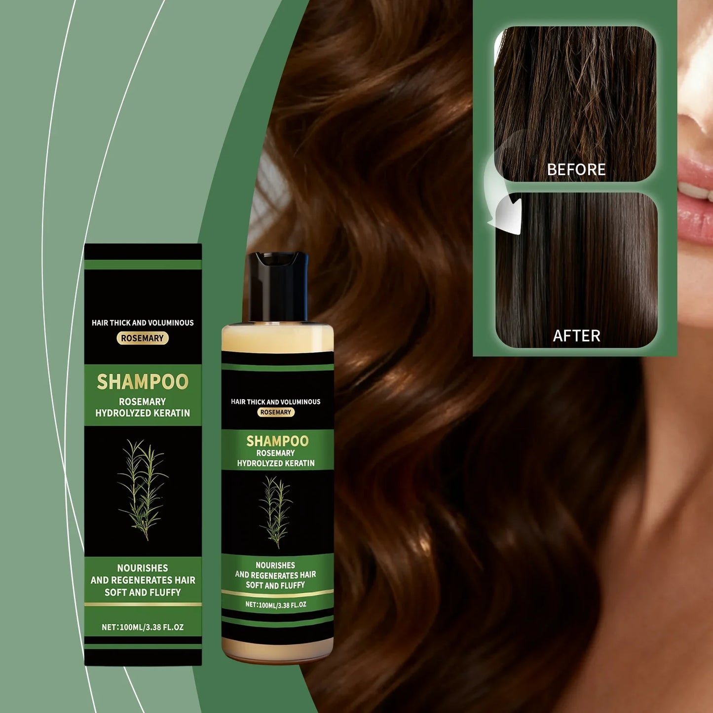 Hydrolyzed Keratin Shampoo – Moisturizing, Volumizing & Smoothing
