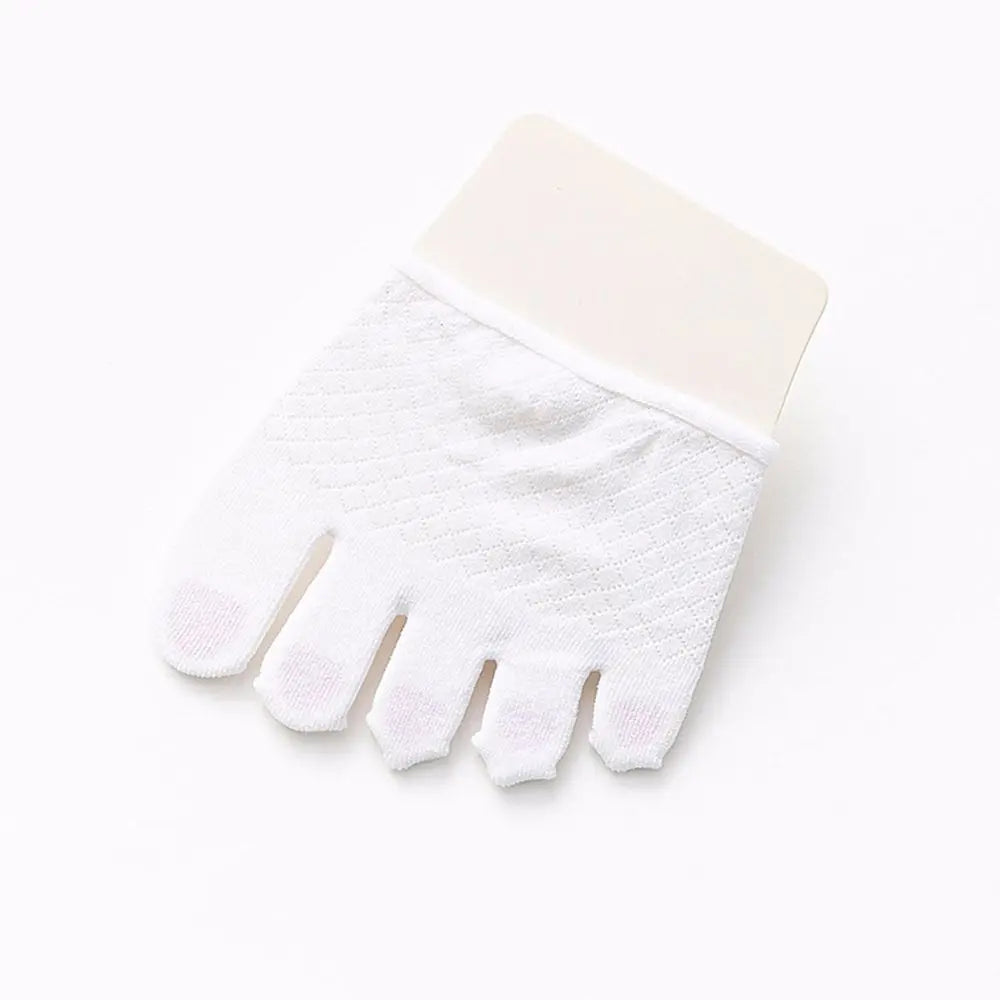 Women's Invisible Non-Slip Open Toe Mesh Cotton Liner Socks