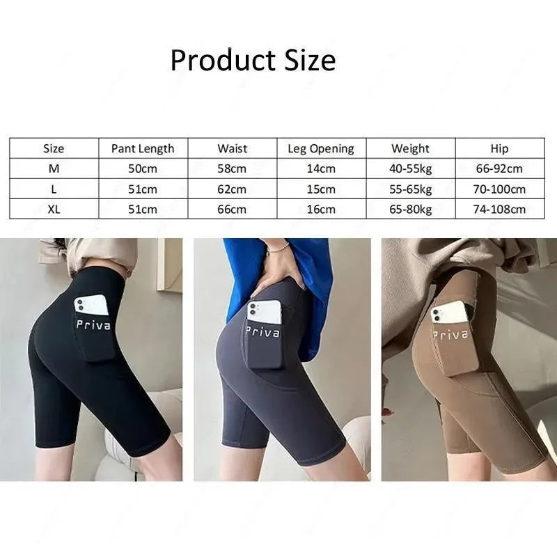Women's 5" Biker Shorts – Tummy Control, Butt Lift & Pockets