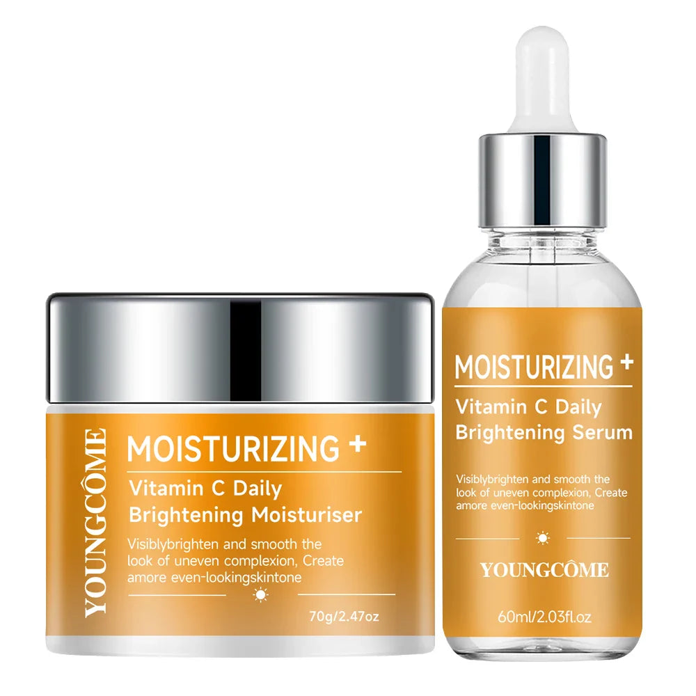 Vitamin C Serum & Moisturizer Set – Brighten & Hydrate Skin