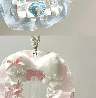 Plush Lace Photocard Holder – Anime Lolita Ribbon Card Case Photocard Holder Oasis Select