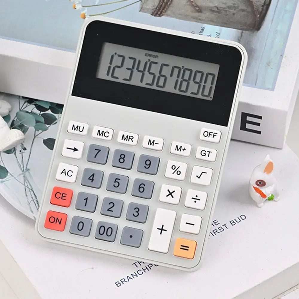 12-Digit Large Screen Business Calculator – Battery Powered