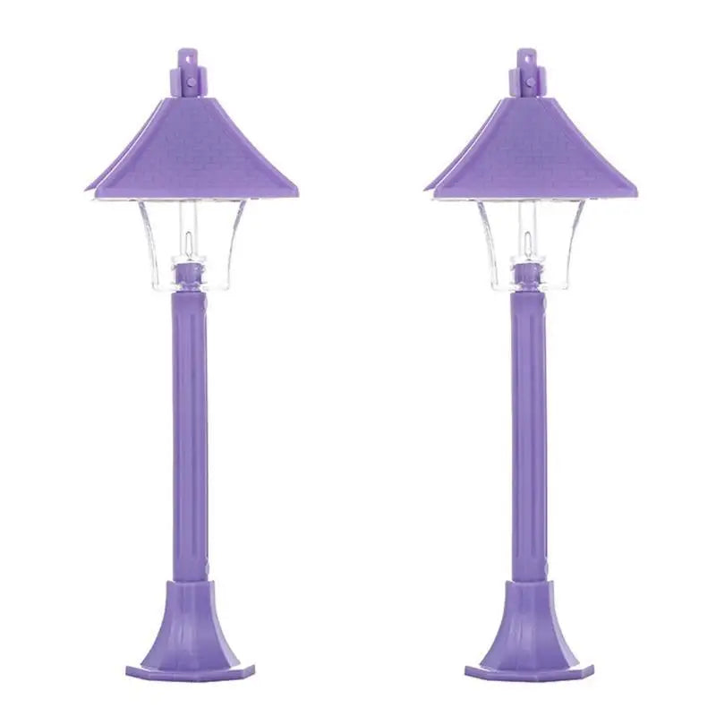1/12 Scale Miniature Street Lamp for Dollhouses – 2PCS