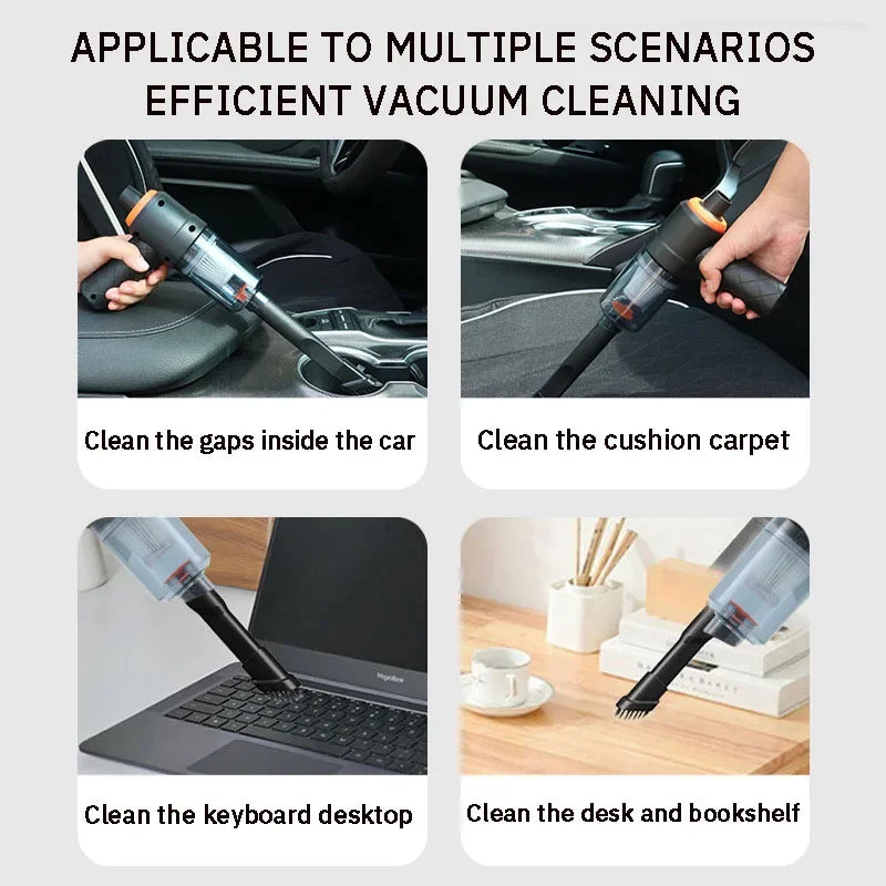 Wireless Handheld Car Vacuum Cleaner – 9000Pa Portable Mini