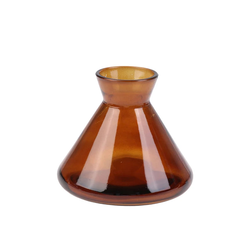 1PC 220ml Containers Diffuser Bottle Aromatherapy Diffuser Bottle Modern Simple Diffuser Glass Bottle Essential Oil Organizers Peaceful Pleasures Health and Wellness Brown