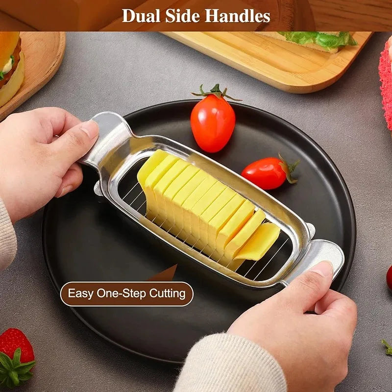Divider Cheese Line Butte Aluminum Die-casting r Cheese Slicer Kitchen Utensils Kitchen Supplies Foie Gras Cheese Slicer Peaceful Pleasures Health and Wellness