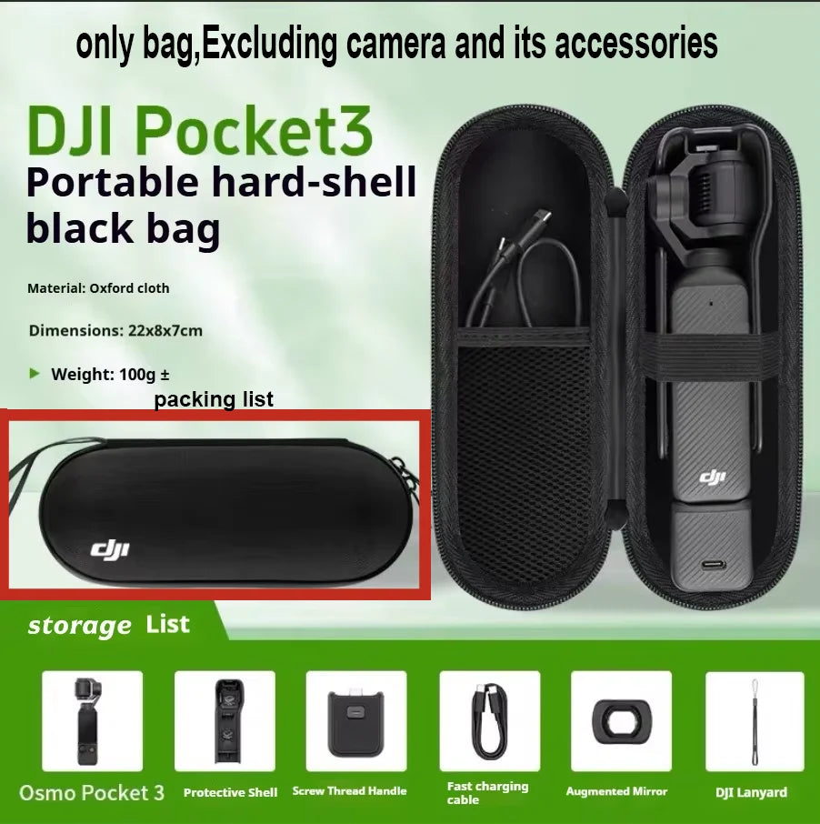 DJI Osmo Pocket 3 Hard Carry Case – Protective Storage Bag