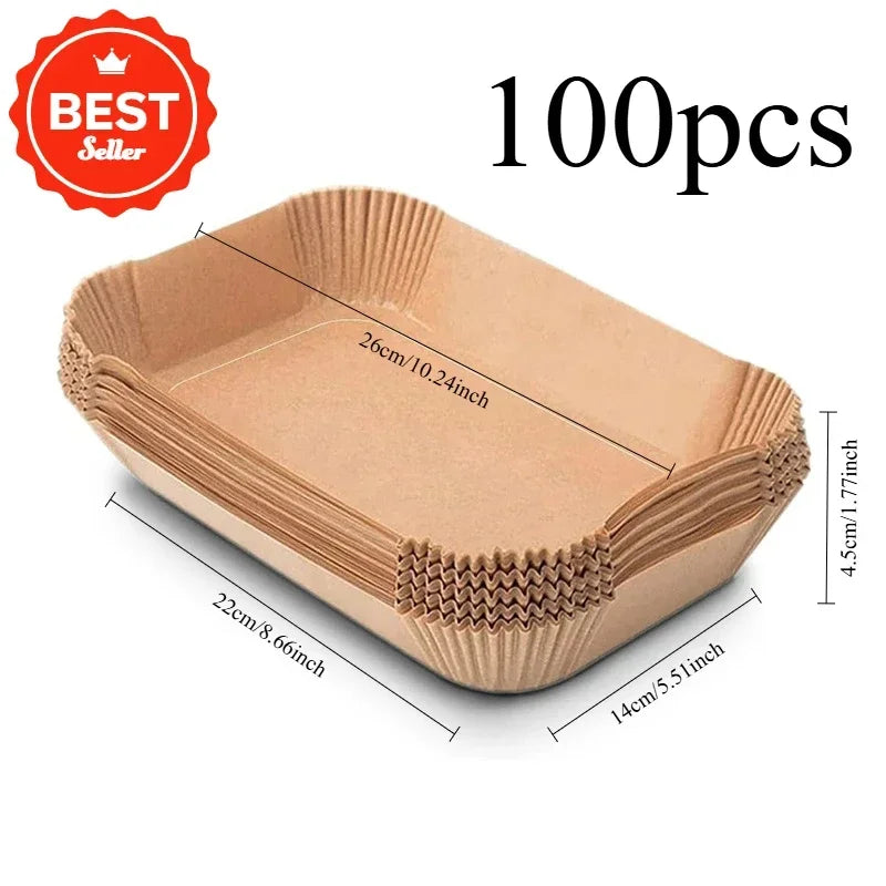 Disposable Air Fryer Parchment Liners – Non-Stick Baking Mats
