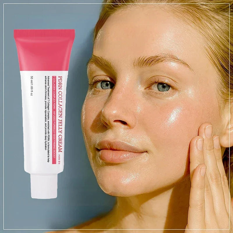 Korean PDRN Collagen Jelly Cream Hyaluronic Acid Anti-wrinkle Moisturizing Skin Firming Boost Plumping Even Skin Tone Skin Care Peaceful Pleasures Health and Wellness