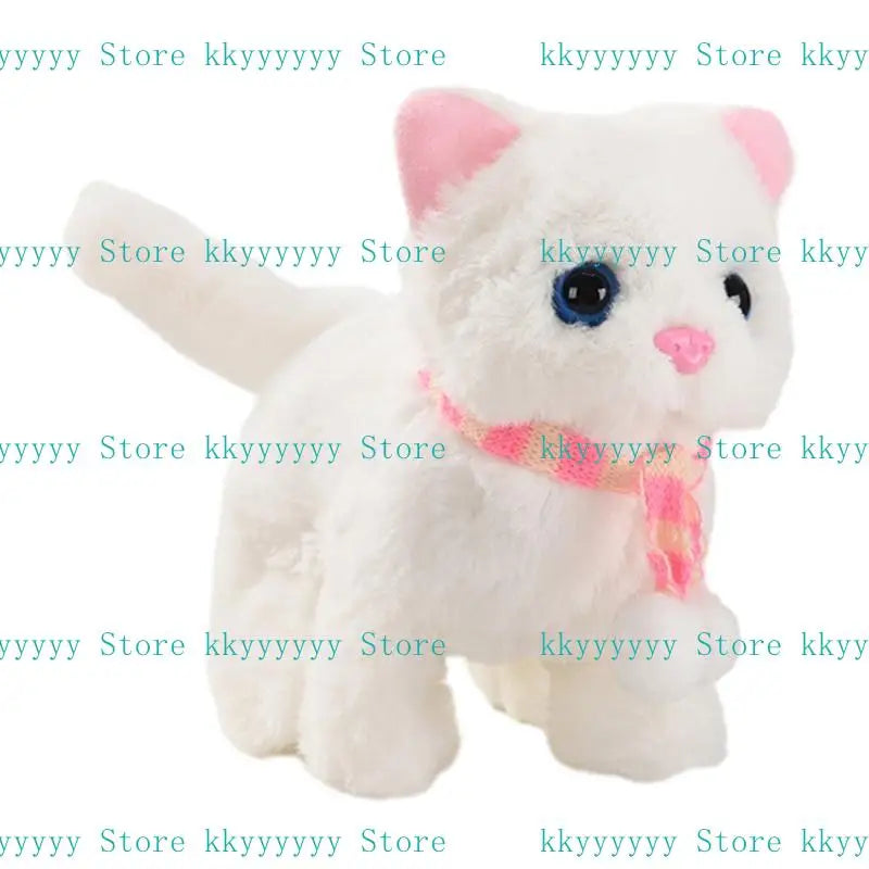 Musical Walking Meowing Cat Plush Toy – Kids Gift