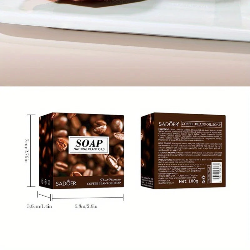 Coffee Bean Essential Oil Soap – Hand & Body Bar | Men & Women