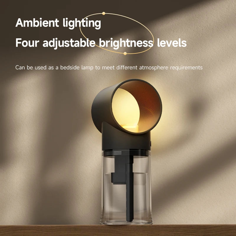 Mini Portable Humidifier Night Light Home Aromatherapy Charging Low Sound Small Aromatherapy Machine Desktop Humidifier Peaceful Pleasures Health and Wellness
