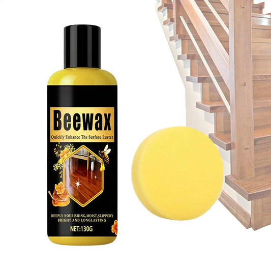 Natural Beeswax Wood Polish Paste 130g – Furniture Restorer Wood Furniture Polish Peaceful Pleasures Health and Wellness Default Title