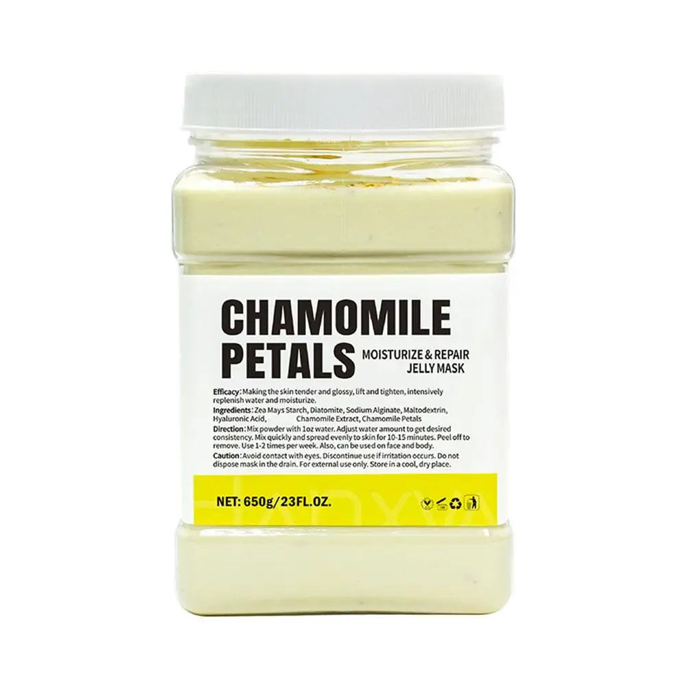 Gold Crystal Jelly Mask Powder 650g Deeply Hydrate and Fade Wrinkles Facial Treatment Glowing Beauty Salon Skincare Product Peaceful Pleasures Health and Wellness chamomile