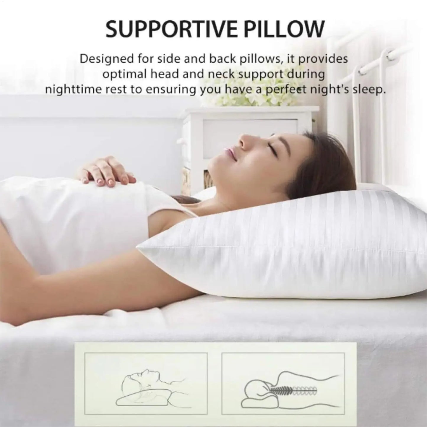 Anti-Snoring Pillows Comfortable Neck Cushion Sleeping Support Pillows For Men Women Boys Girls Youth Teens Wife Husband Son Peaceful Pleasures Health and Wellness