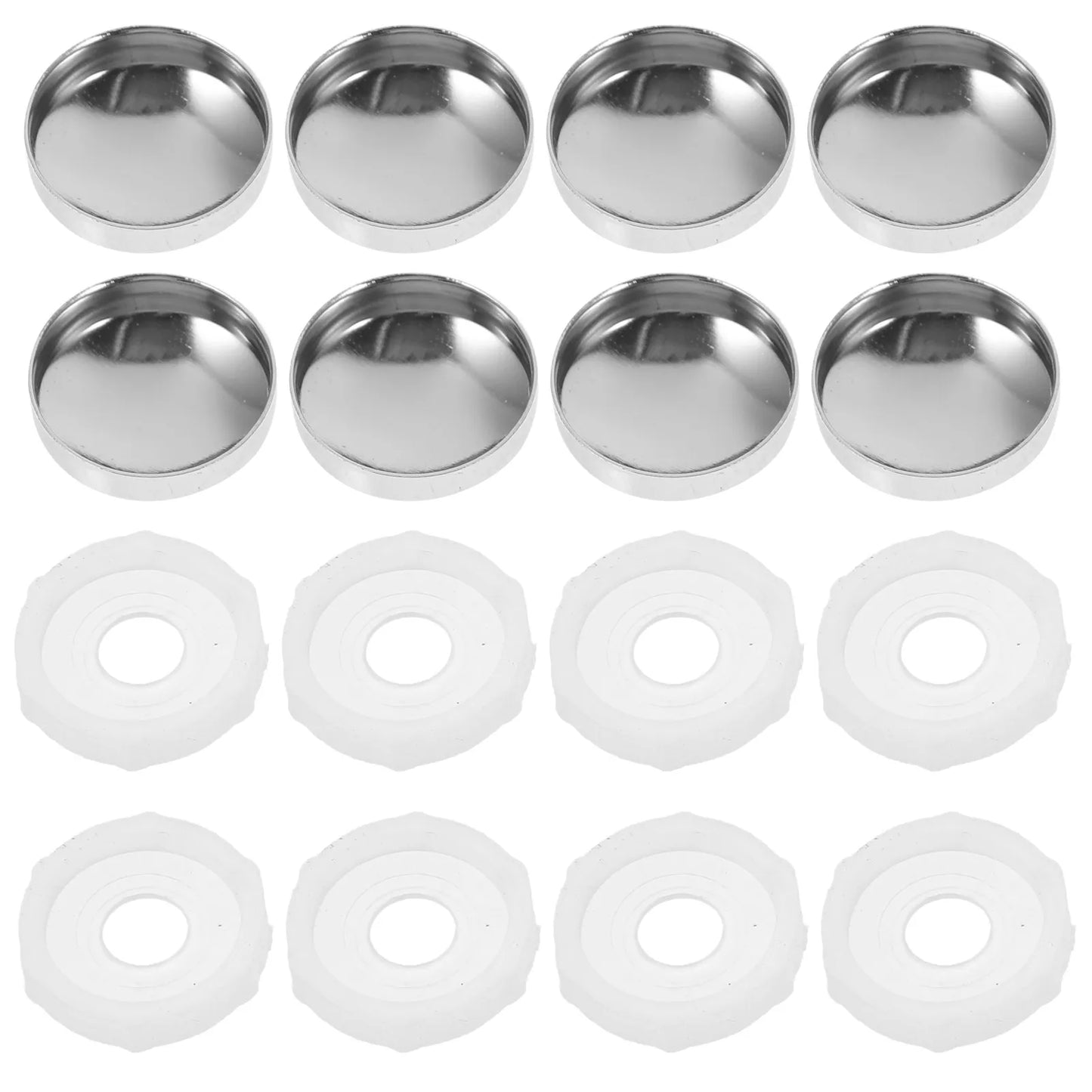 100Pcs Advertising Mirror Bolt Caps Plastic Iron Protective Screw Covers for Furniture Glass Frame Screw Caps Bolt Cap Peaceful Pleasures Health and Wellness