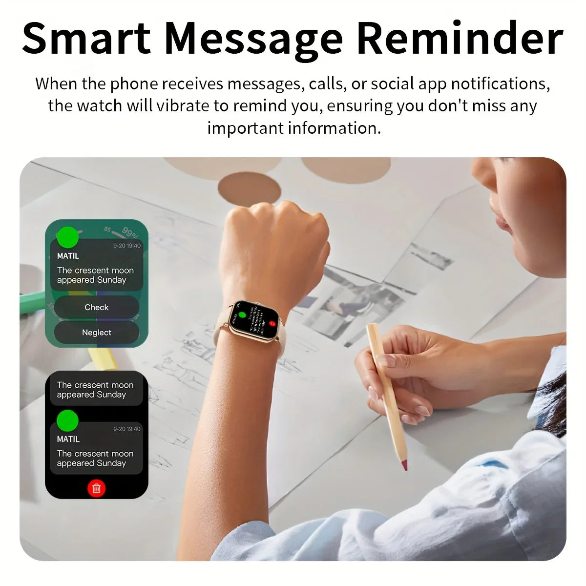 ERUN 1.83" Smart Watch – Calls, Fitness & Sleep Tracker