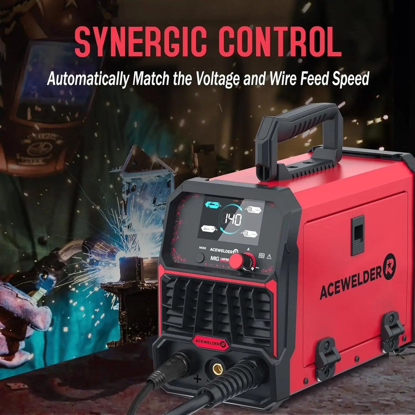 140A Portable Welder – 3-in-1 MIG/TIG/Stick with LED Display Peaceful Pleasures Health and Wellness