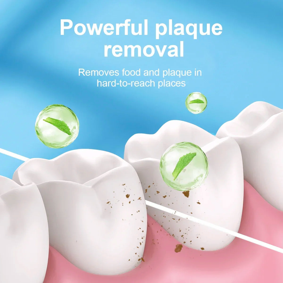 3pcs Ultraclean Mint Dental Floss Effective Plaque Removal,Teeth&Gum Protection Shred Resistant ForThoroughly Clean InTight Area Peaceful Pleasures Health and Wellness
