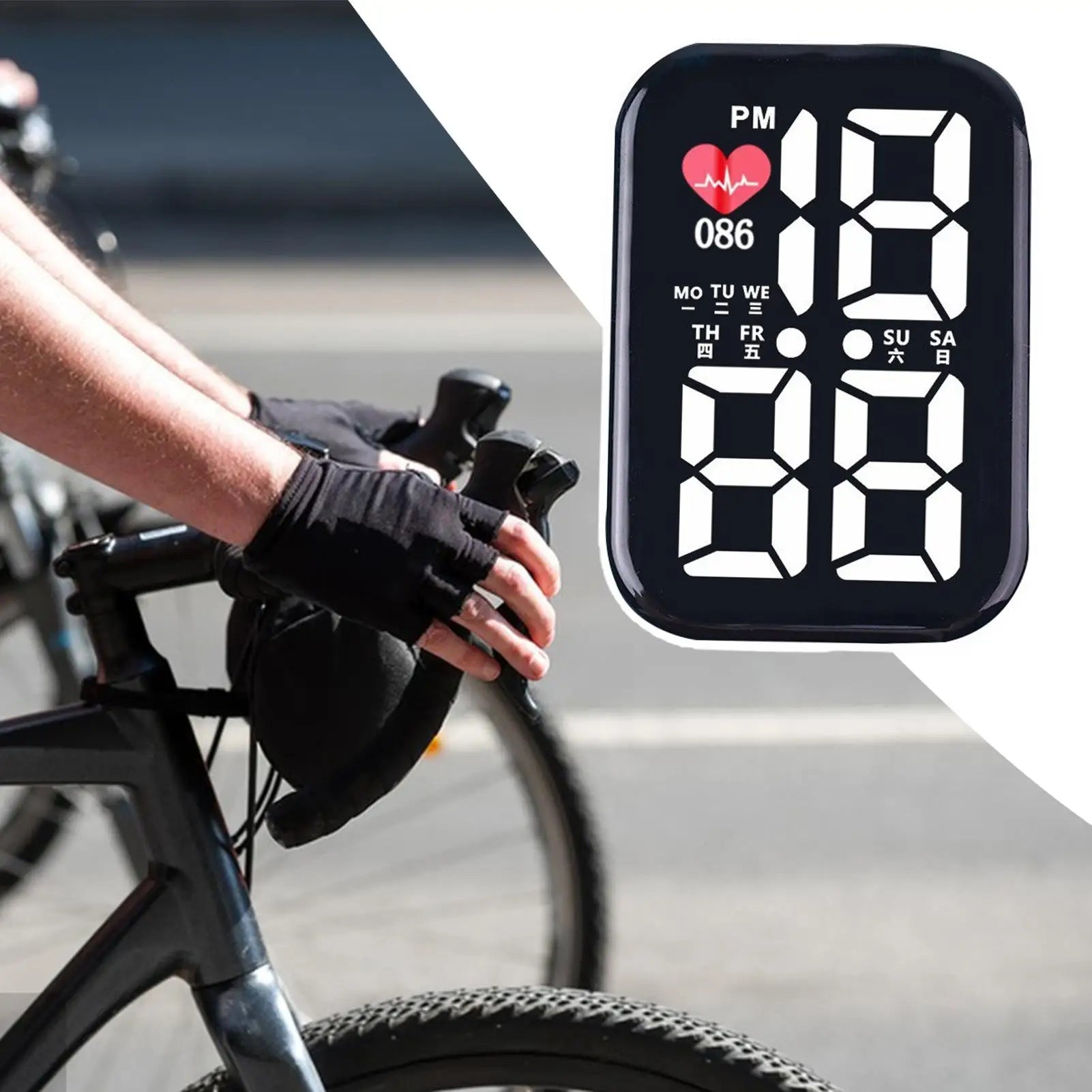 Stick On Waterproof Car Clock LED Small Digital Clock For Dashboard Motorcycle Boat Bike Truck SUV RV Dashboard Peaceful Pleasures Health and Wellness