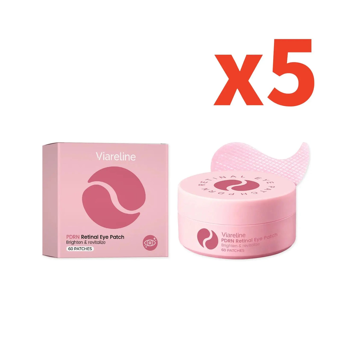 Viareline Brightening Hydrating Eye Patches 60 Pcs | Dark Circles