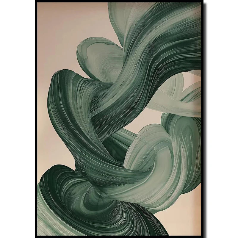 Sage Green Burnt Orange Modern Wall Art Canvas painting , Medieval Modern Wall Art Printed Poster, Home Wall Decoration Gift, Peaceful Pleasures Health and Wellness DD054-08 50x70cm Unframed