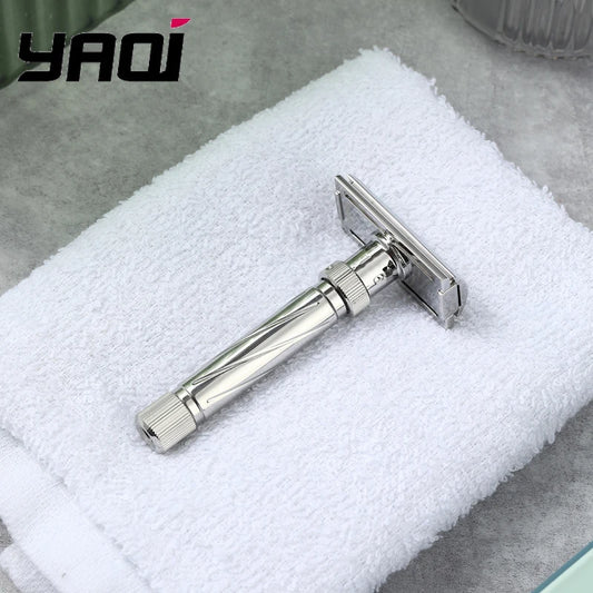 Yaqi Ultima Stainless Steel Adjustable Safety Razor for Men - Comfortable Shaving Experience Peaceful Pleasures Health and Wellness