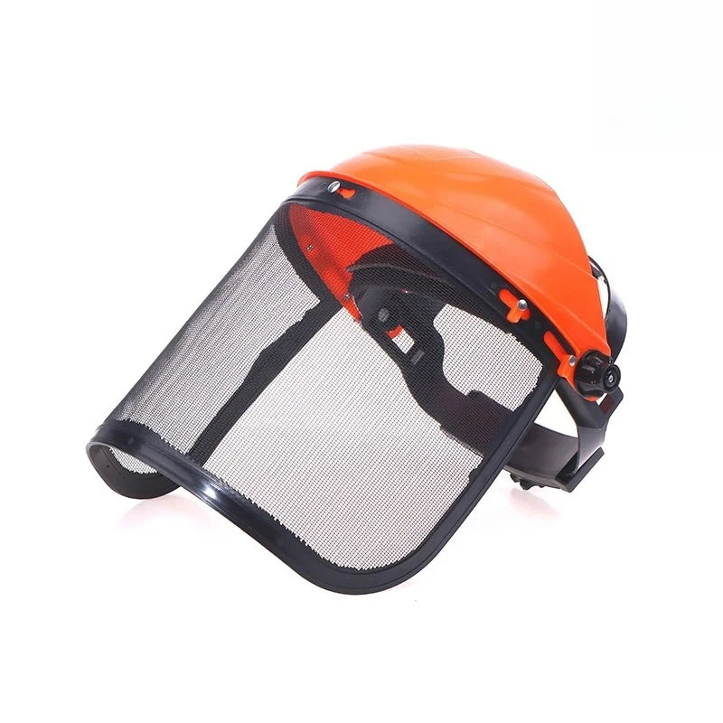 1PC Full Face Safety Helmet Hat with Mesh Protective Mask for Garden Grass Trimmer Logging Brush Cutter Forestry Protection Peaceful Pleasures Health and Wellness