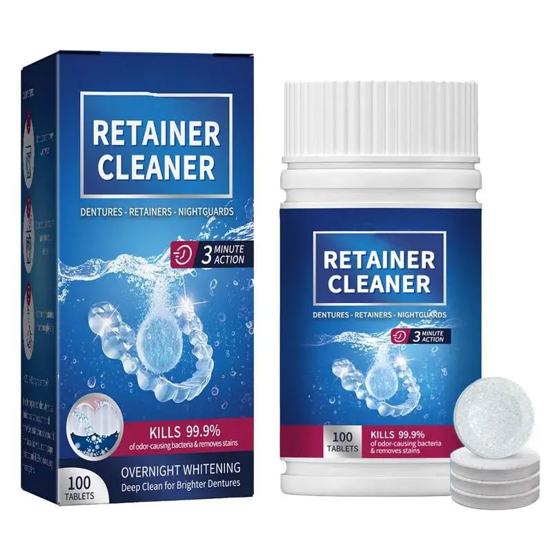 Denture Cleansing Tablets 100ct – Whitening & Fresh Breath