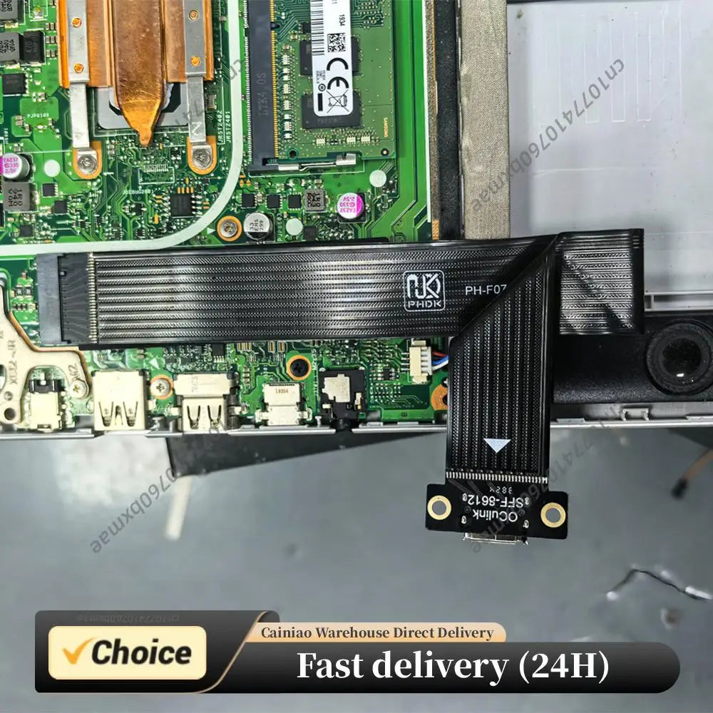 M.2 NVMe PCIE 4.0 To Oculink SFF-8611 SFF-8612 Female Adapter Cable Laptop External Graphics Card Extension Cable Peaceful Pleasures Health and Wellness