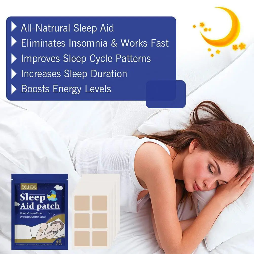 48pcs Sleep Patch Natural Muscle Relaxation Aid Peaceful Pleasures Health and Wellness