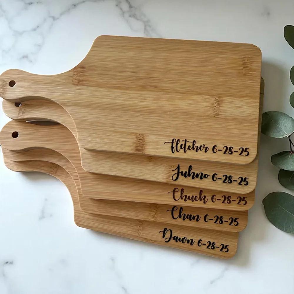 Custom Engraved Mini Bamboo Charcuterie Board | Party & Wedding