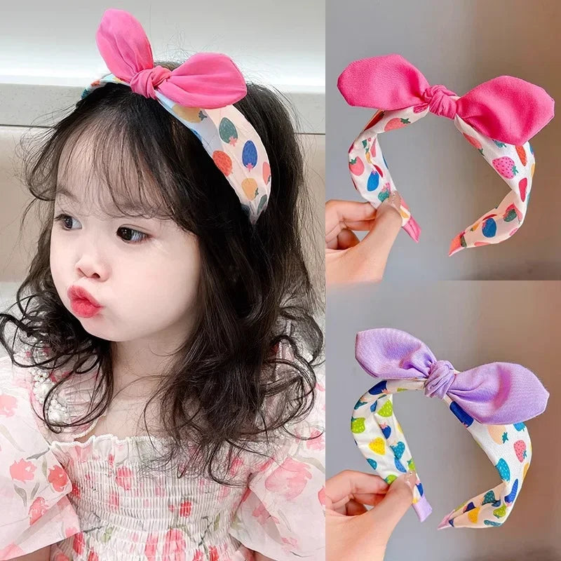 Girls Strawberry Headband – Cute Kids Hair Hoop Accessory