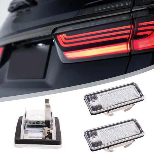 Audi LED License Plate Lights 2pcs Error Free – A3 A4 A6 Q7 S4 LED License Plate Light Peaceful Pleasures Health and Wellness