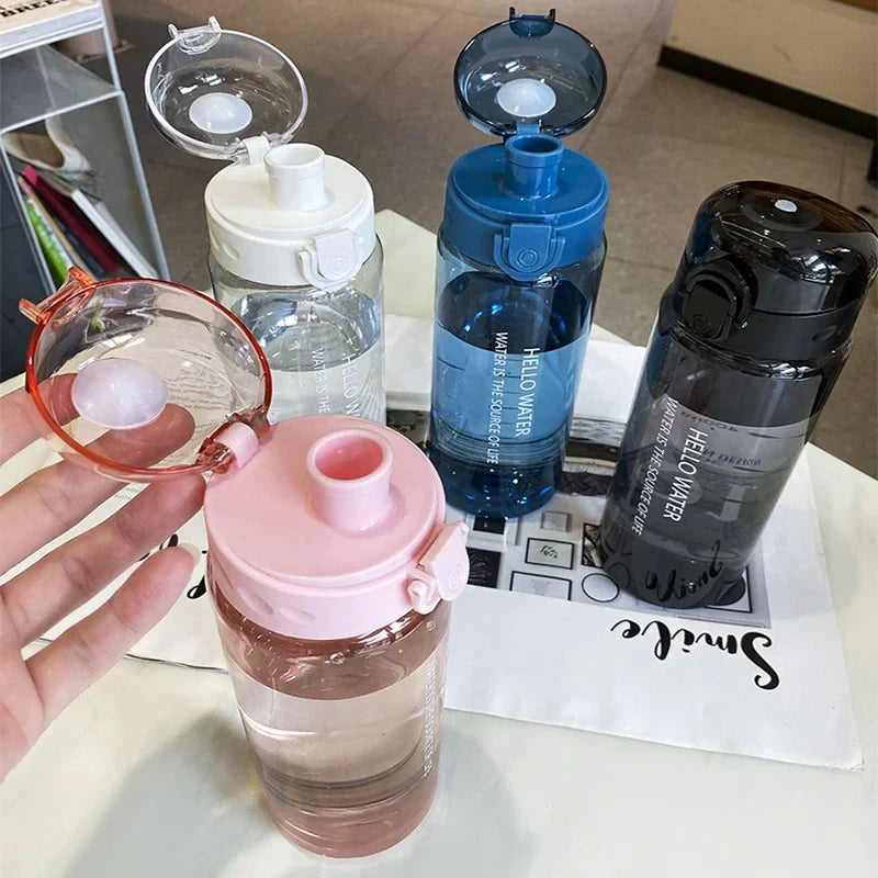 Transparent 780ml Plastic Water Bottle – Sport, School & Travel