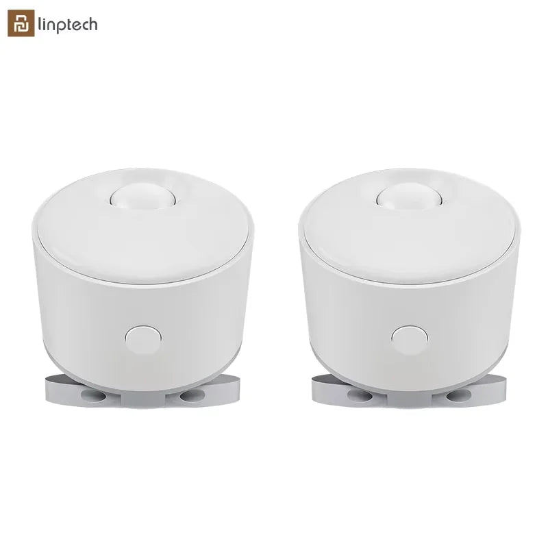 Linptech Smart Human Body Presence Sensor 6M 180° Induction Infrared Pyroelectric Sensor Static Human Body Sensor For Xiaomi APP Peaceful Pleasures Health and Wellness 2 pieces