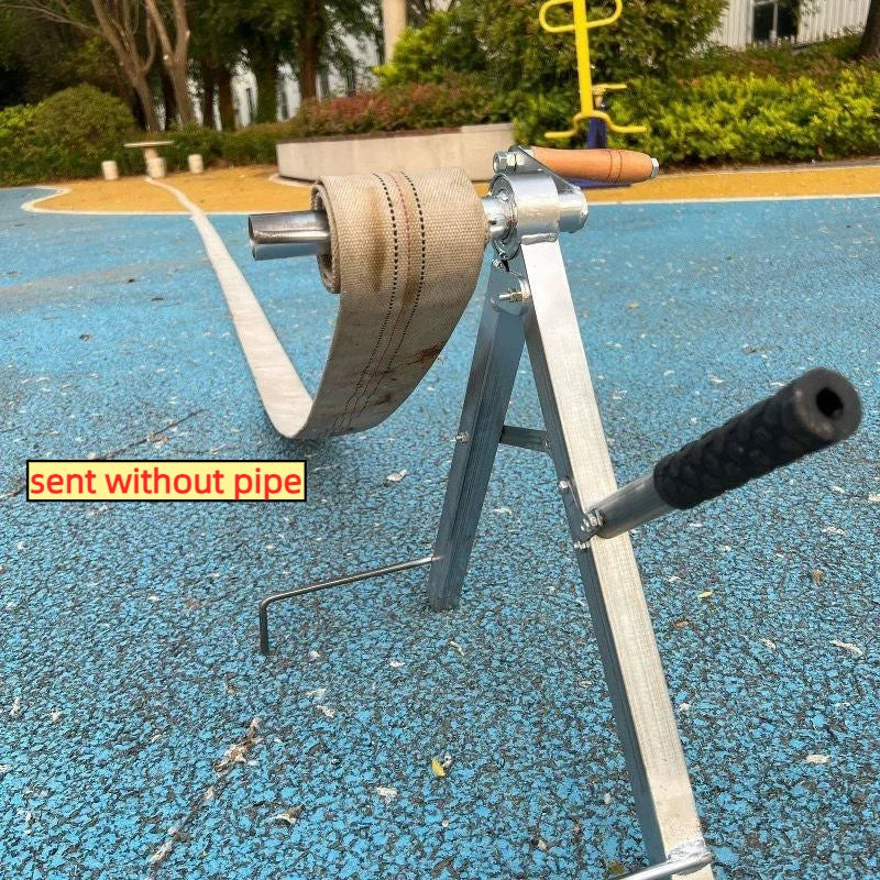 Portable Hose Reel Machine Manual Fire Water Pipe Winder Foldable Agricultural Irrigation Artifact Winding Rack Peaceful Pleasures Health and Wellness