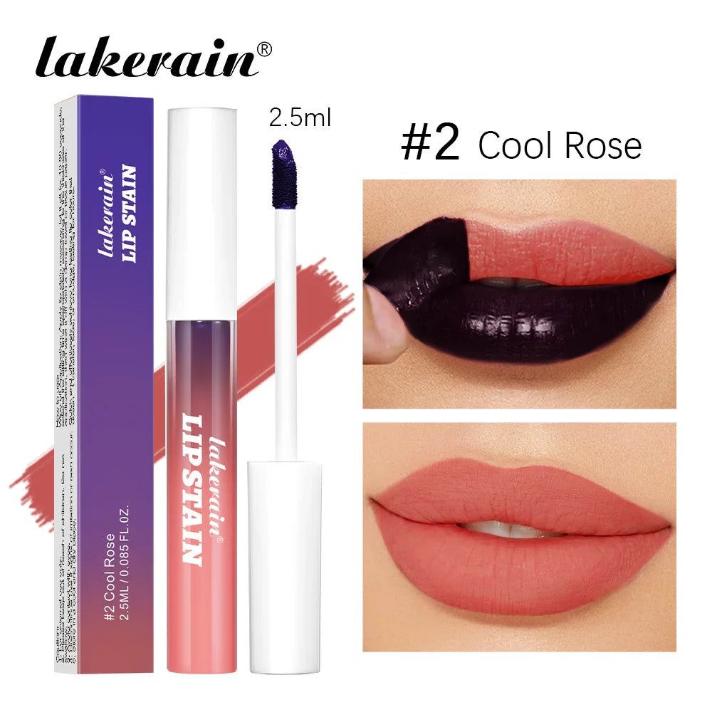 Peel-Off Matte Lip Stain – Rose Pink, Waterproof, Long-Lasting
