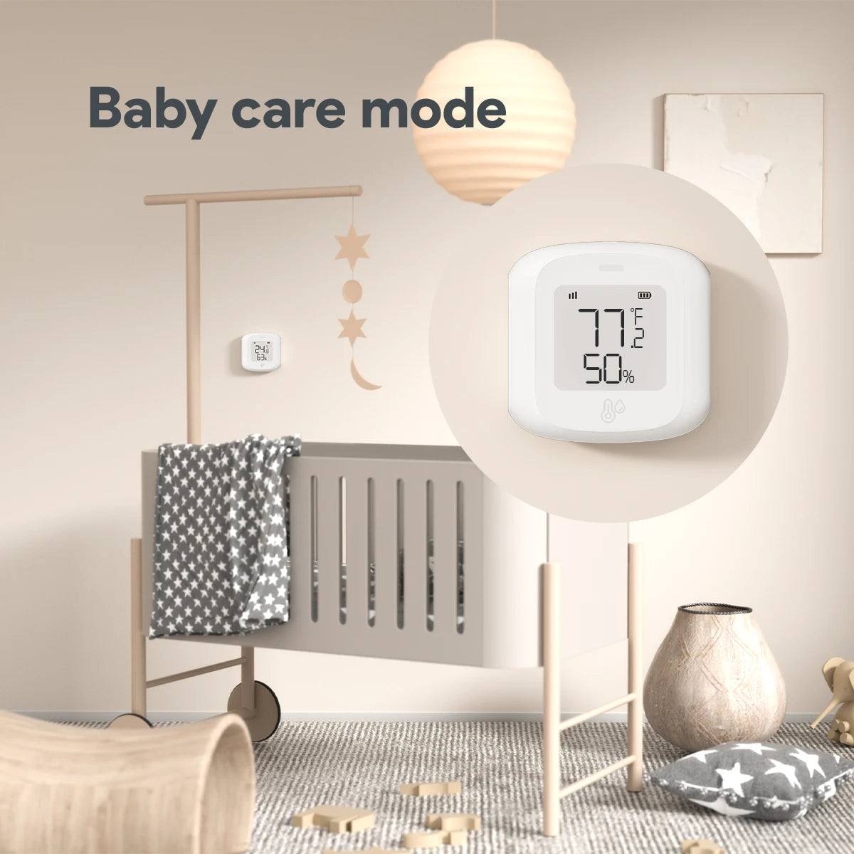 Tuya ZigBee / WIFI Temperature And Humidity Sensor LED Screen Smart Home Linkage Thermo-hygrome Google Home Alexa Voice Control Peaceful Pleasures Health and Wellness