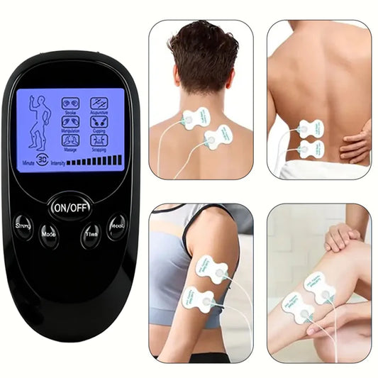 Muscle Stimulator, Electric Massager with 6 Modes and 11 Intensity Levels, Portable Battery and Dual USB Power Supply, Suitable for Home and Office Use, an Ideal Gift for Family and Friends Peaceful Pleasures Health and Wellness