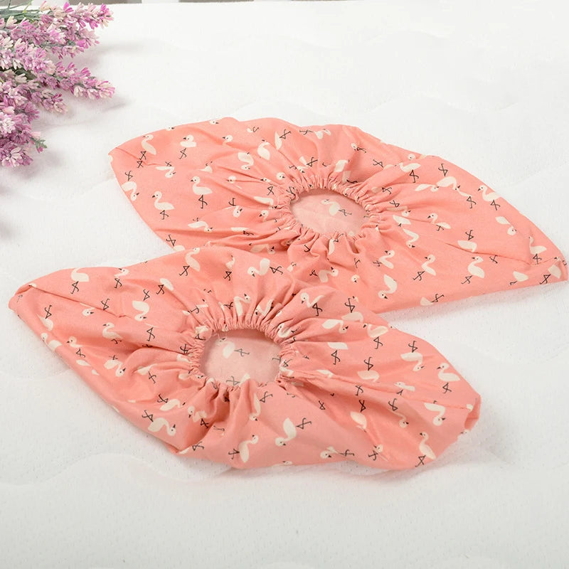 Cartoon Print Reusable Shoe Covers | Anti-Slip Indoor Overshoes