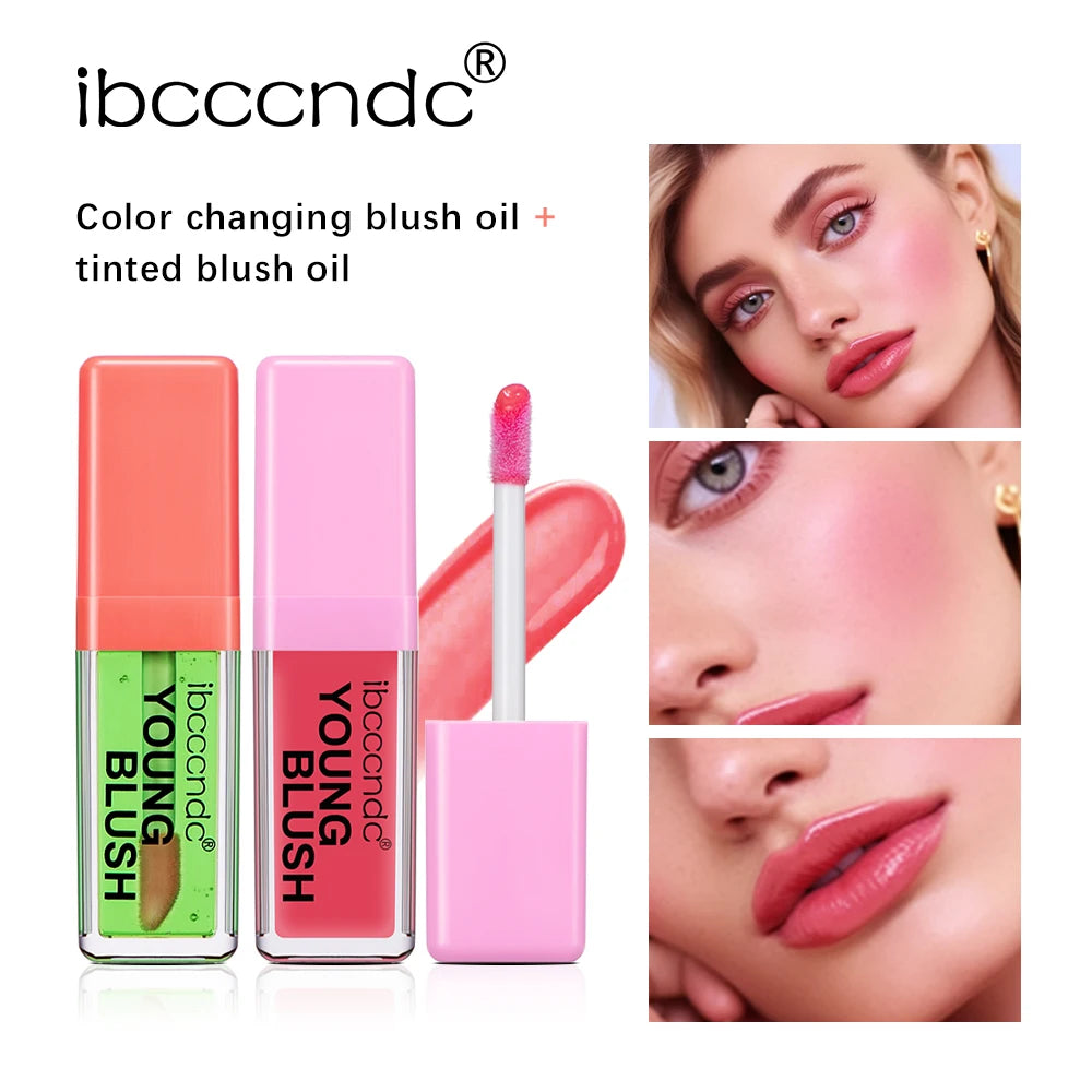 Color Change Blush Oil Pink Blusher Moisturizing Makeup Oil For Face Cheeks Natural Ph Color Changing Liquid Blush 6.5ml Peaceful Pleasures Health and Wellness