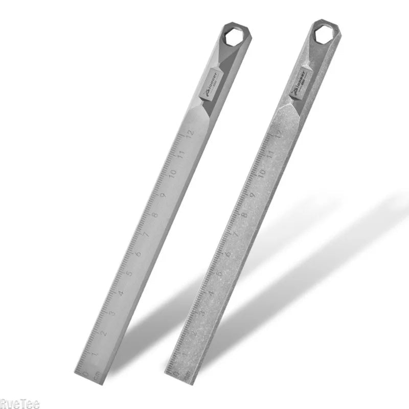 Mini Crowbar Titanium Alloy Hera Metric Tools Drawing Outdoor Portable Multi Pig Foot Lever Functional Measurement Crowbars Peaceful Pleasures Health and Wellness